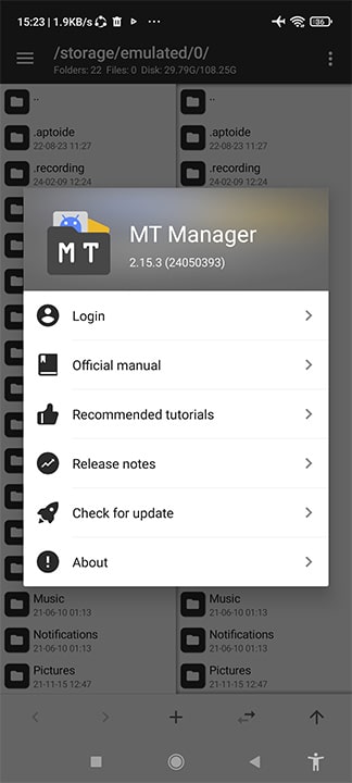 mt manager ui