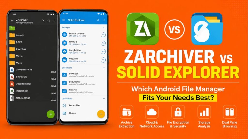 zarchiver vs solid explorer